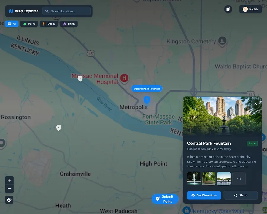 MapExplorer interface