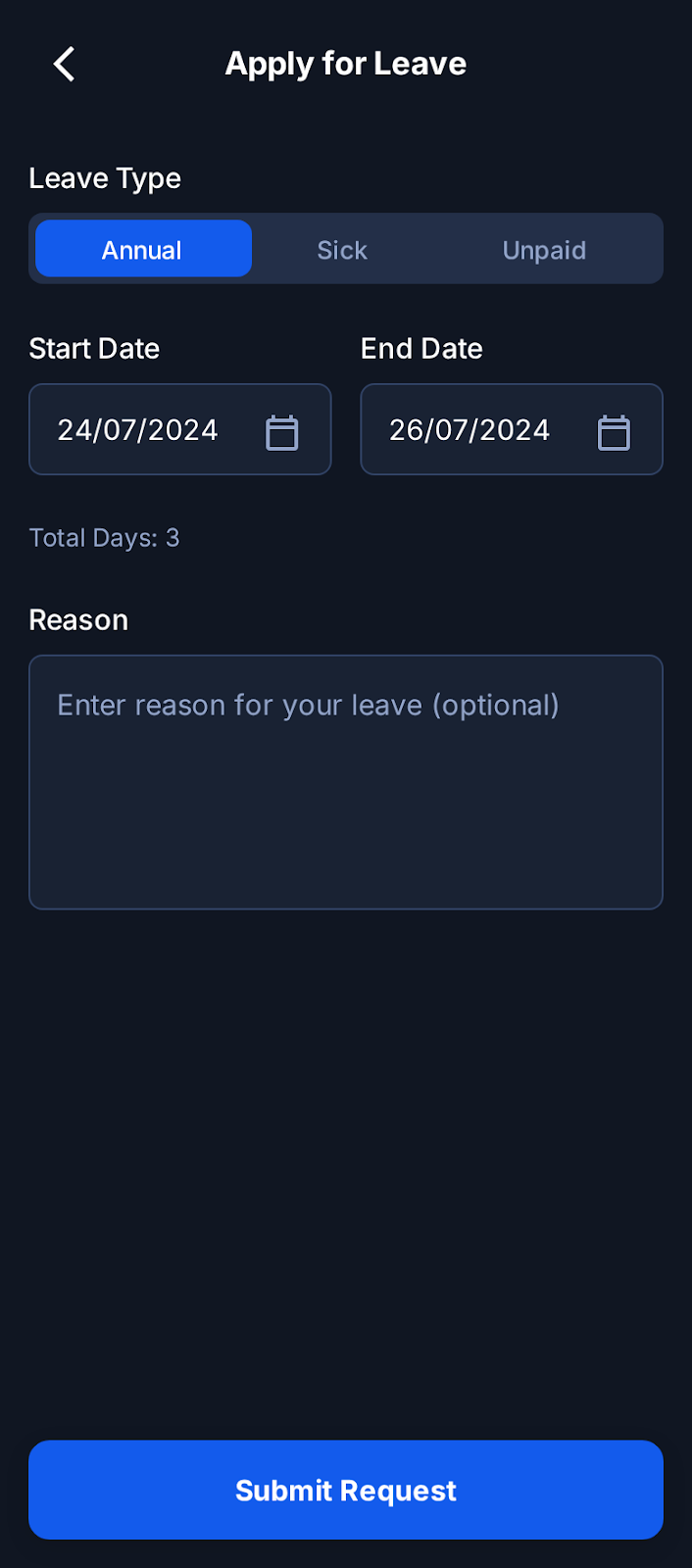 ConnectTeam Employee Attendance App - Mobile app screenshot 7 - Android Android (Kotlin) app
