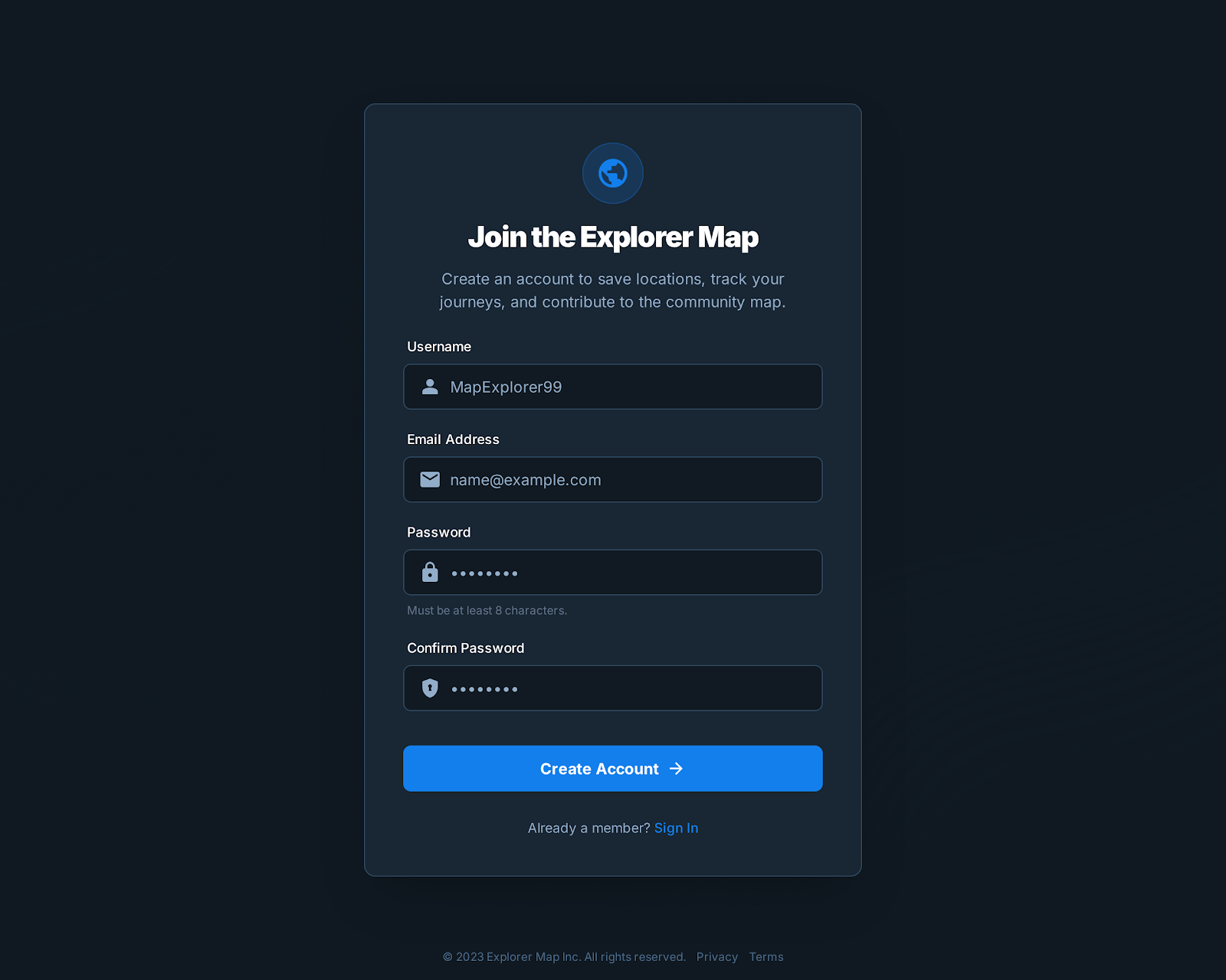 MapExplorer Community Location Discovery Platform - Web platform screenshot 8 - React, Next.js development
