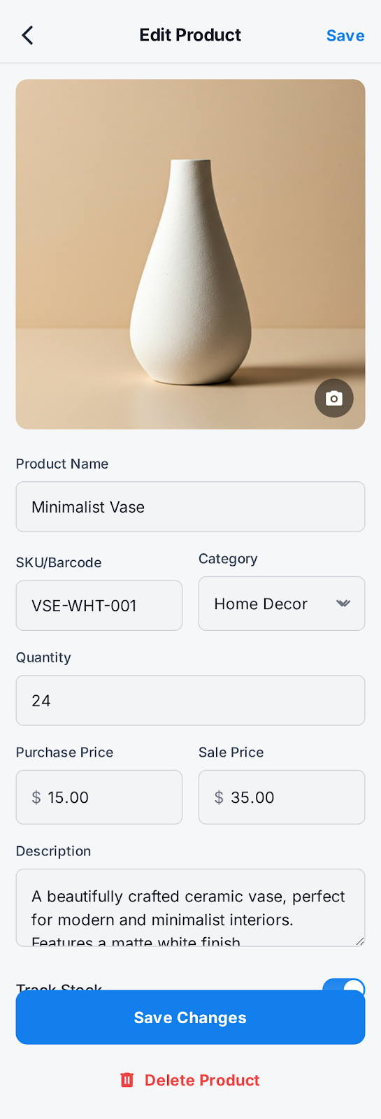 Stockify Inventory & Stock Management App - Mobile app screenshot 5 - Android & iOS Flutter (Dart) app
